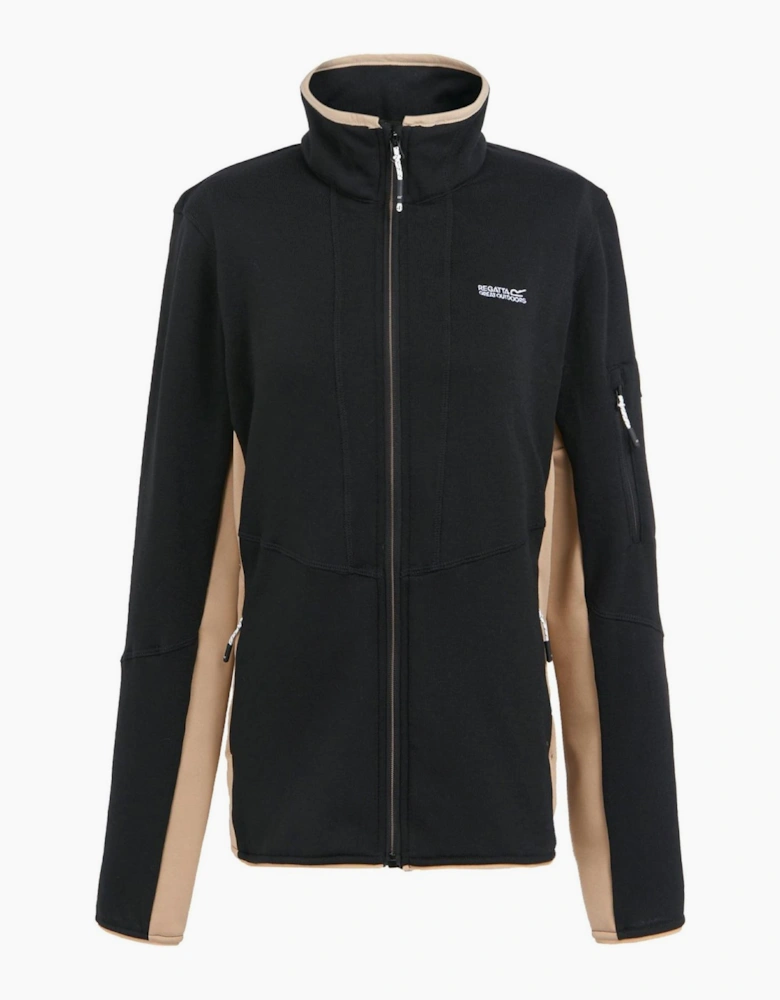 Ralina Full Zipper Woven Cuff Jacket with Zipped Pocket