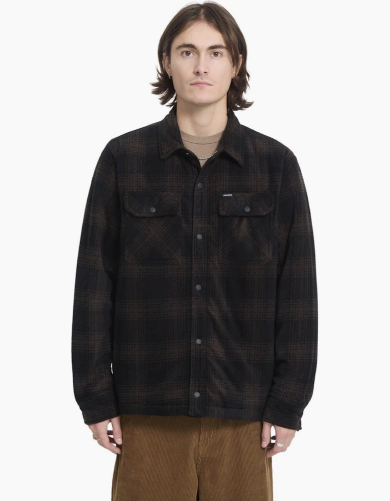 Volcom Mens Bowered II Polar Fleece Long Sleeve Shirt