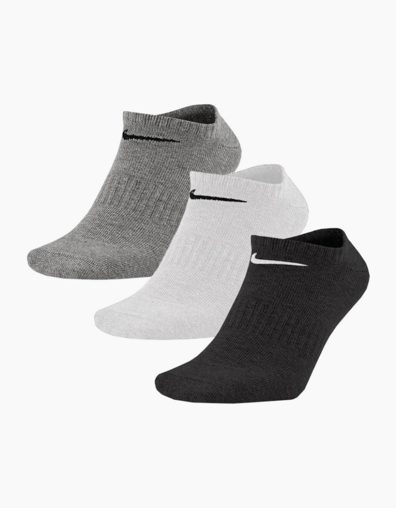Nike Socks Everyday Lightweight 3 Pack Grey/White/Black