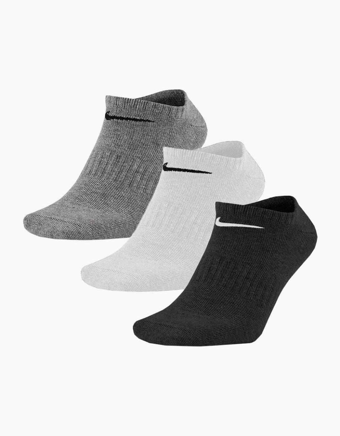 Nike Nike Socks Everyday Lightweight 3 Pack Grey/White/Black