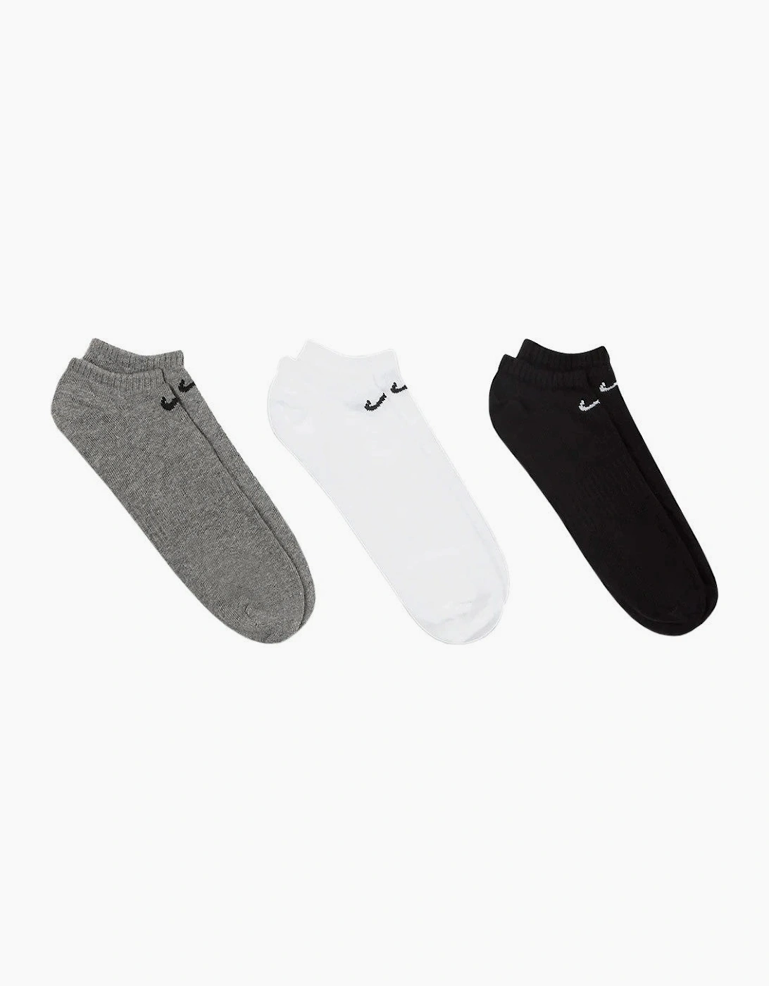 Nike Socks Everyday Lightweight 3 Pack Grey/White/Black