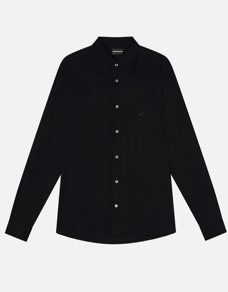 Stretch Cotton T-Shirt Black