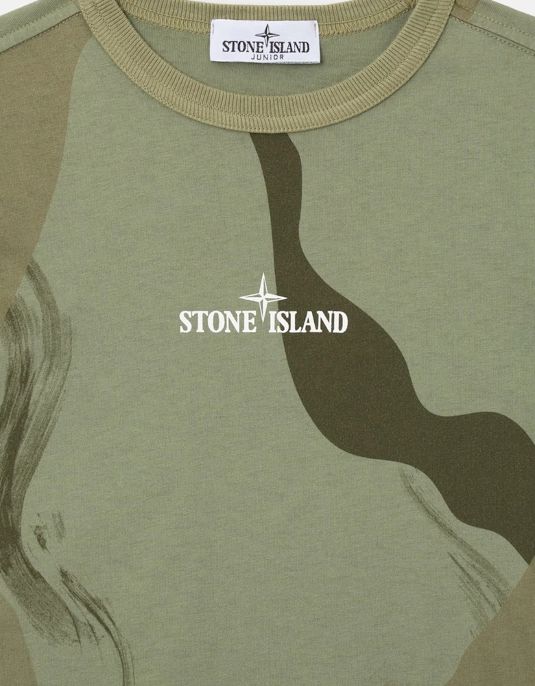 Kids Camo T-Shirt Green