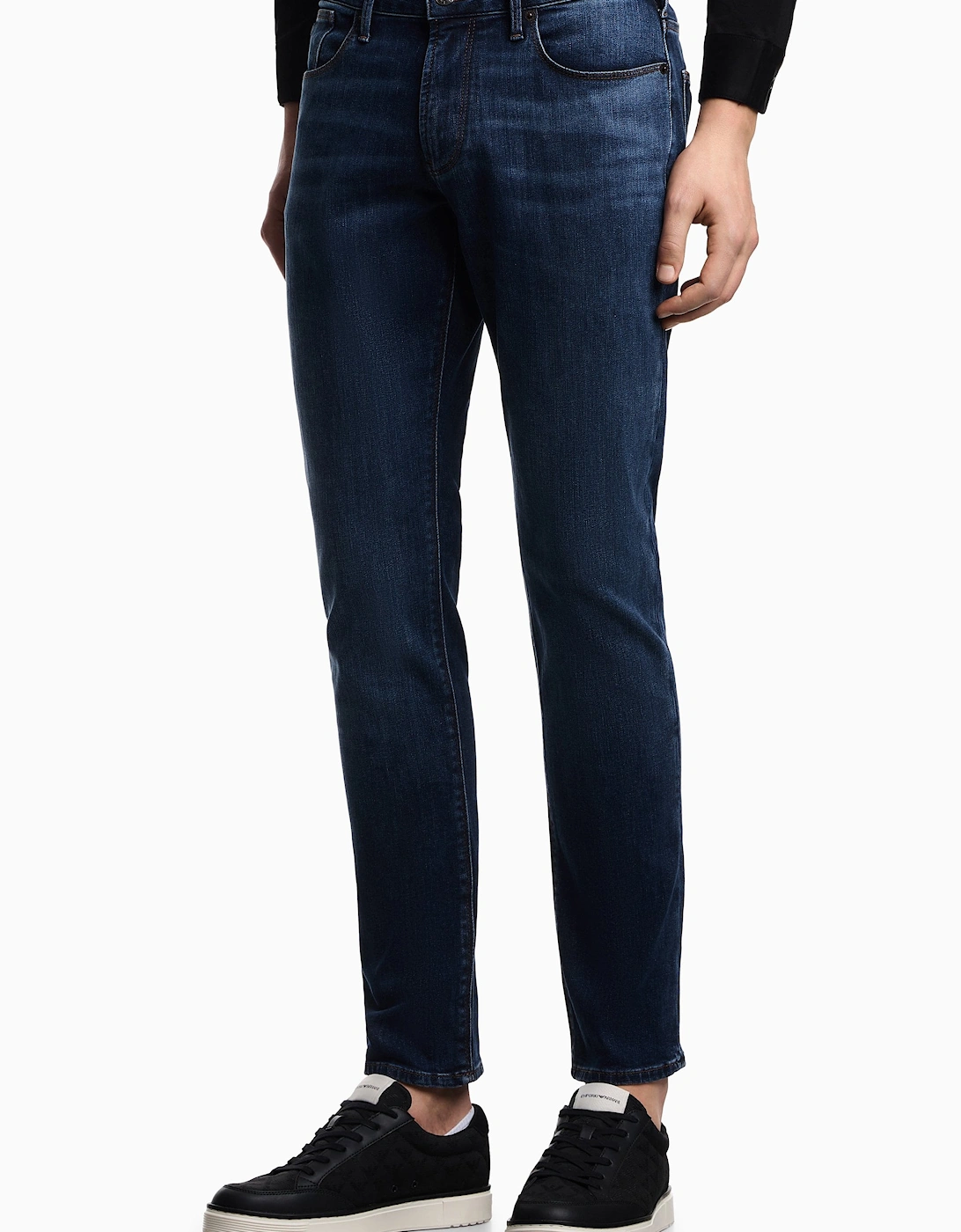 Washed 5 Pocket Jeans J06 Navy