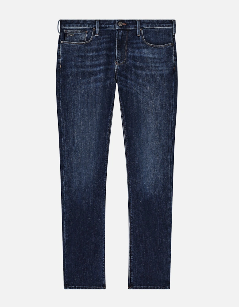 Washed 5 Pocket Jeans J06 Navy