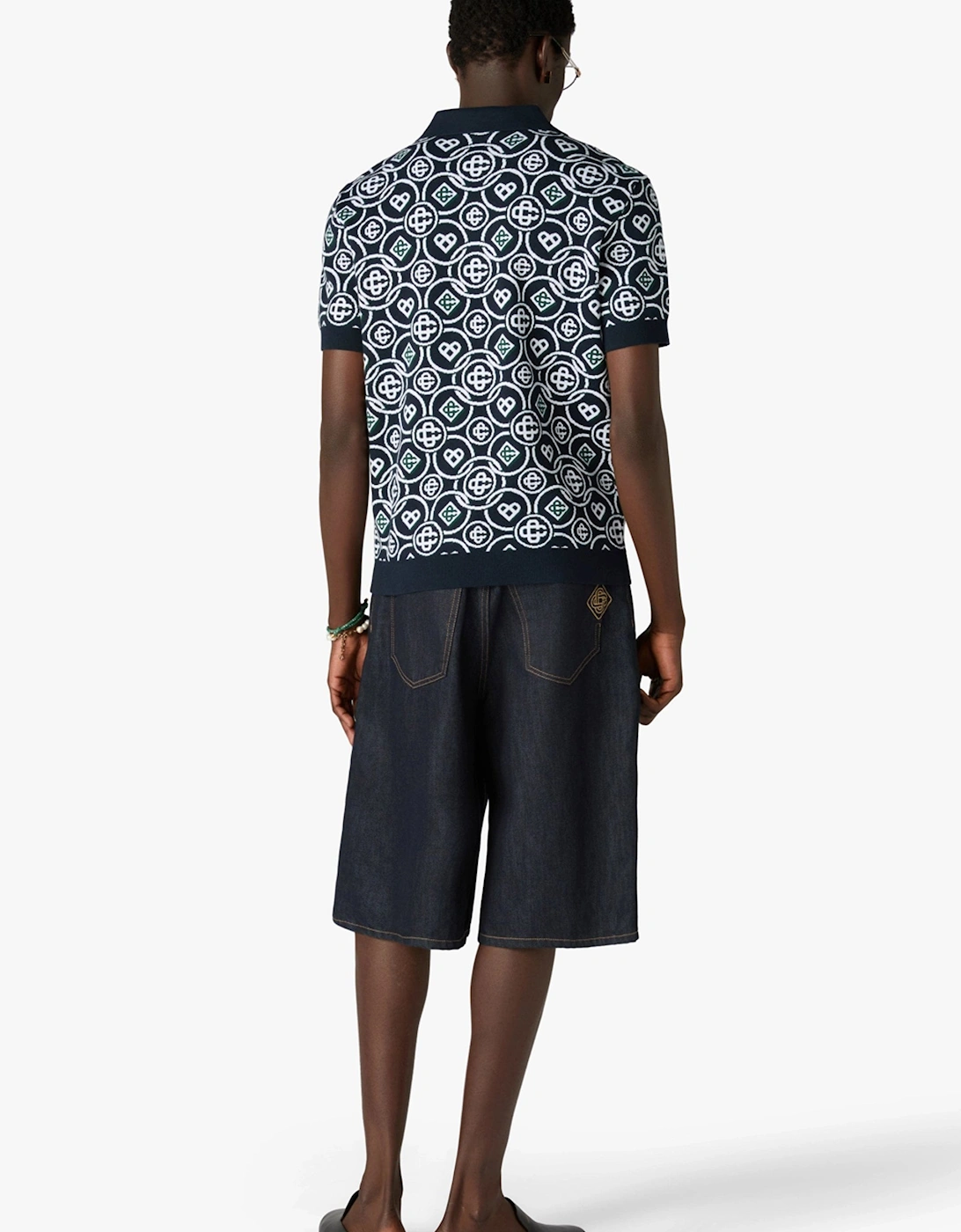 Monogram Polo Shirt Navy