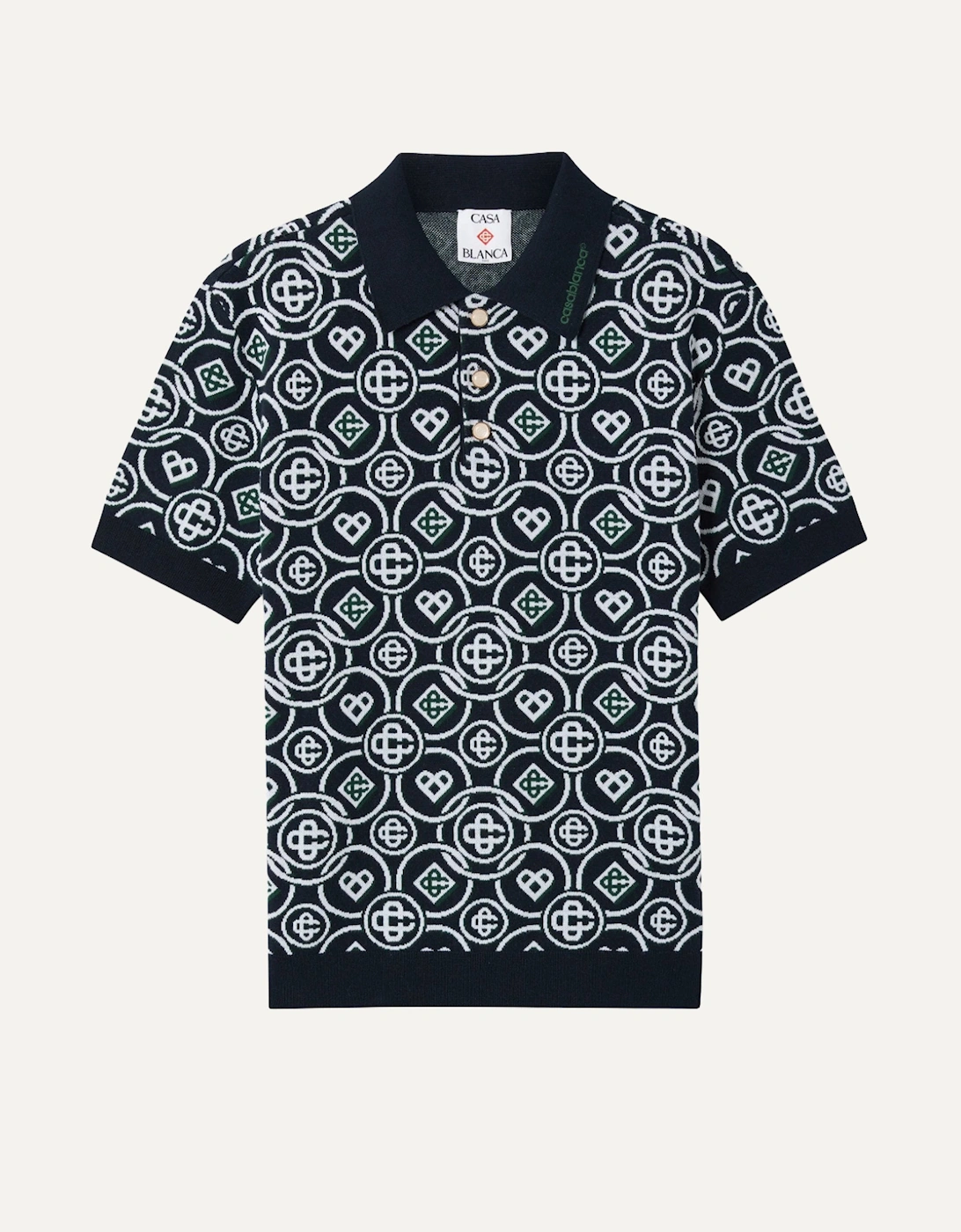 Monogram Polo Shirt Navy