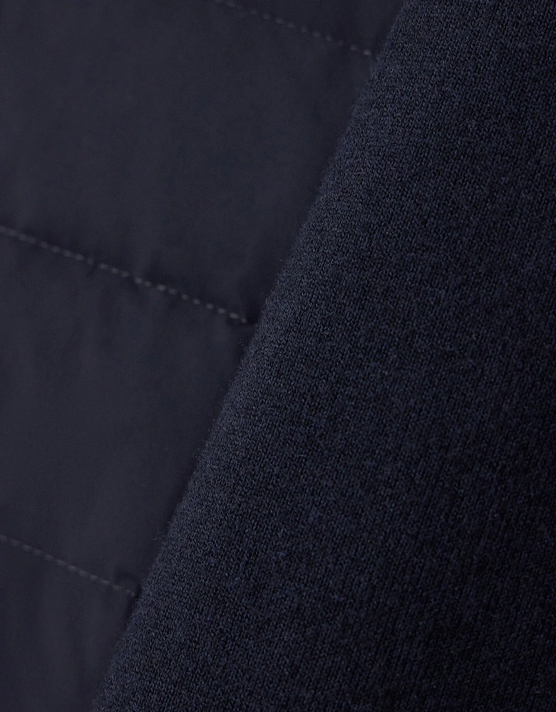 Branded Down Jacket Navy