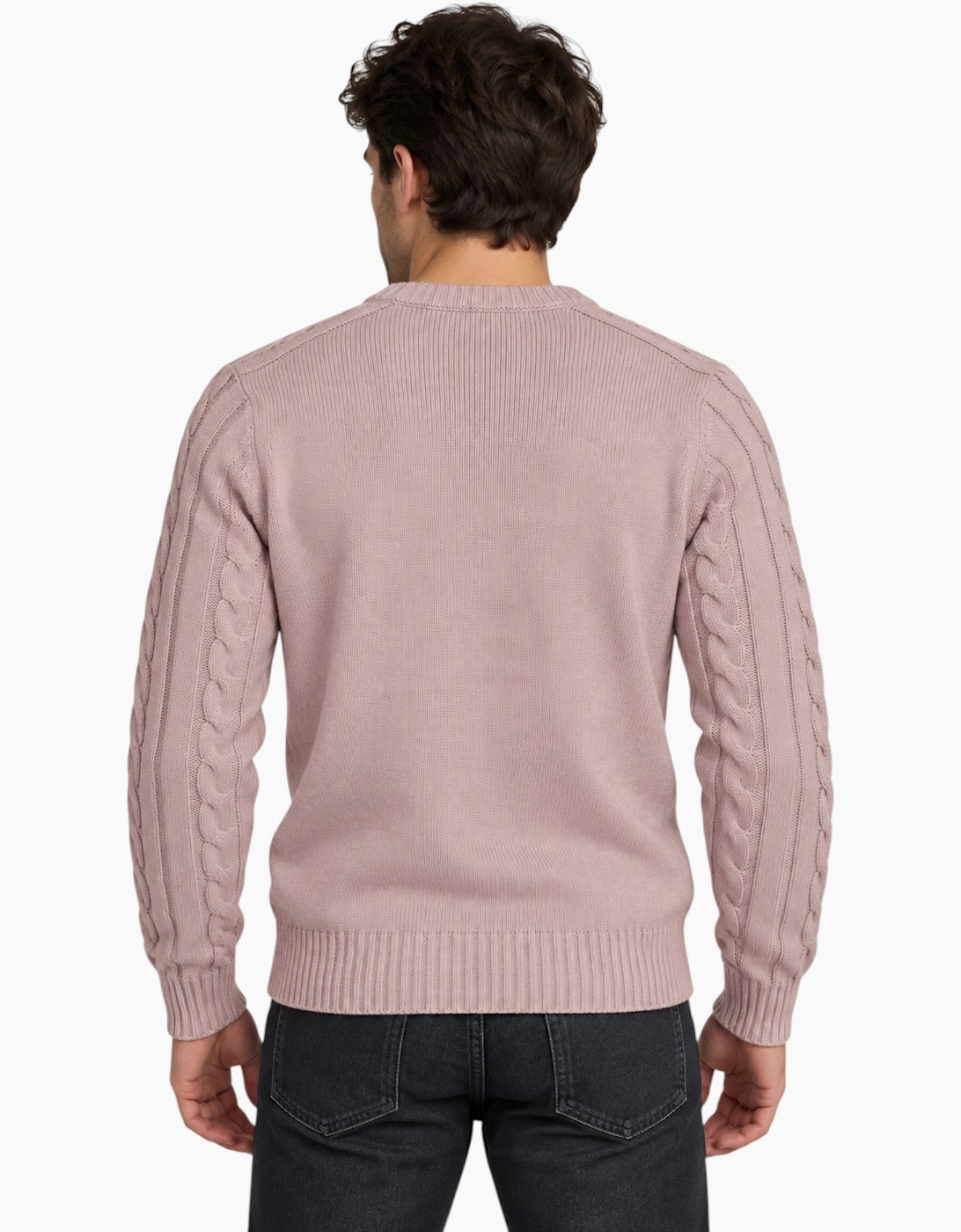 M&S Mens Cable Knit Sweatshirt Cotton Warm Jumper