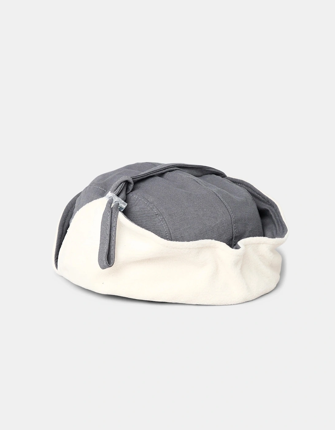 Cotton Ripstop Sherpa Military Cap Grey