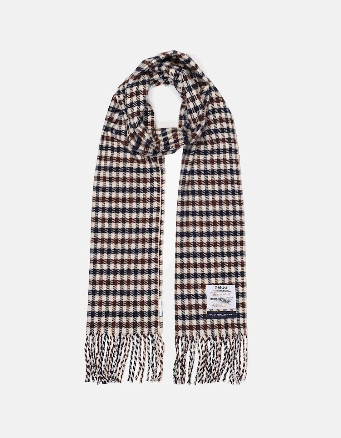Icon Check Scarf Beige