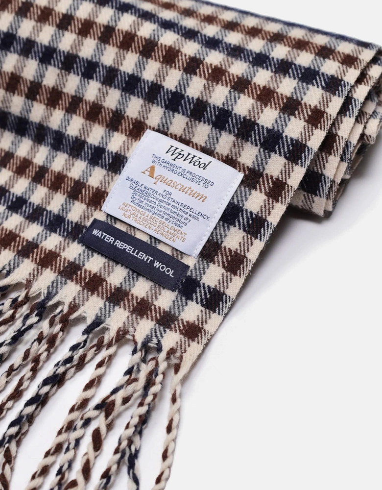 Icon Check Scarf Beige
