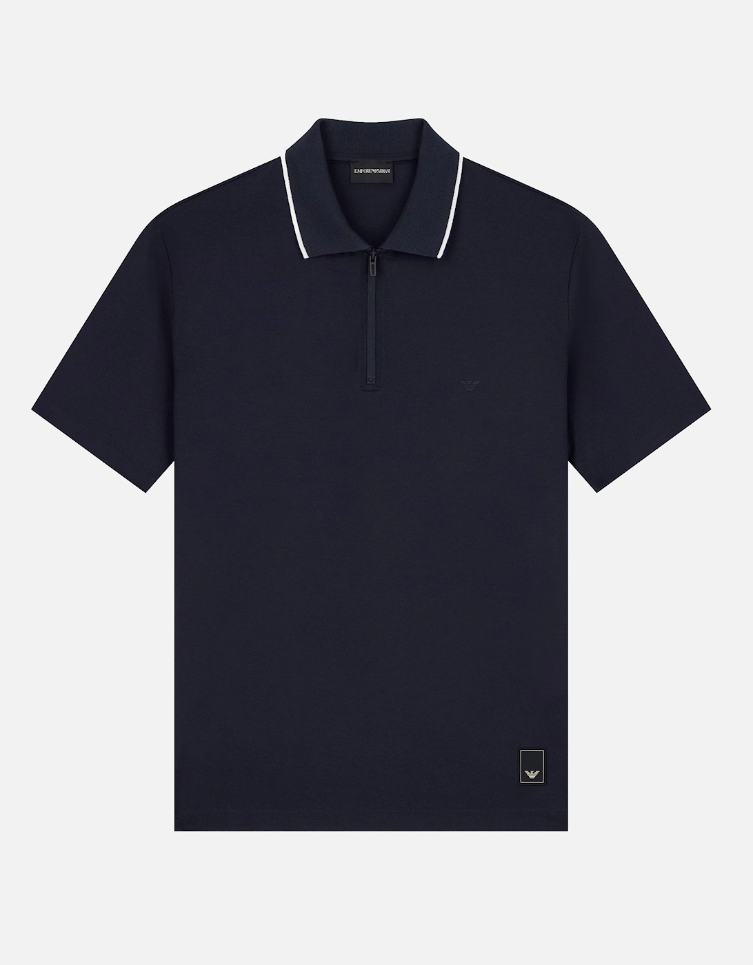 Emporio Armani Emporio Armani Men's Contrast Collar Polo Shirt Navy