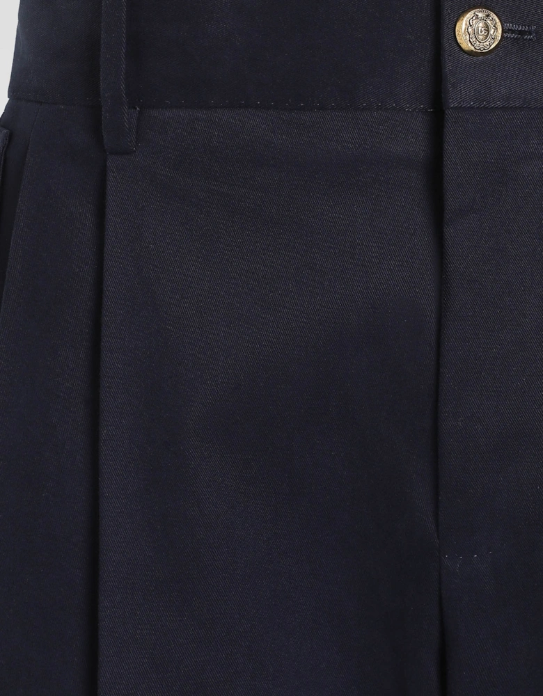 Cotton Trousers Black