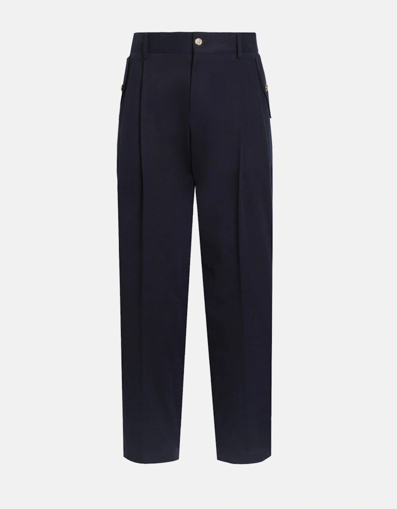 Cotton Trousers Black