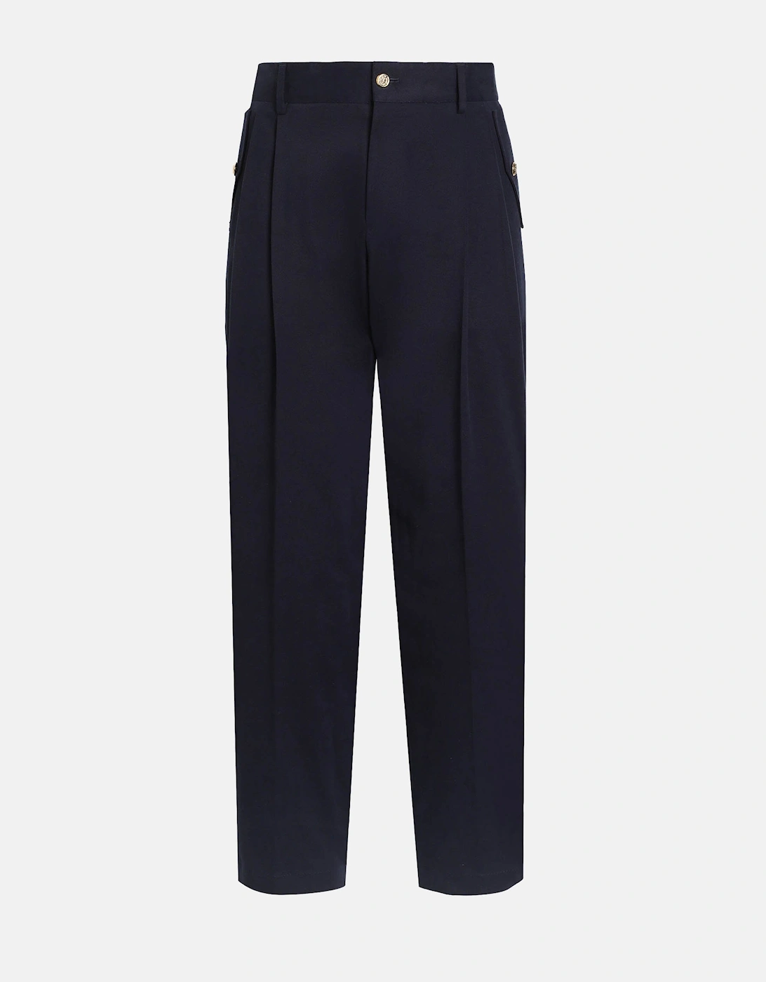 Cotton Trousers Black