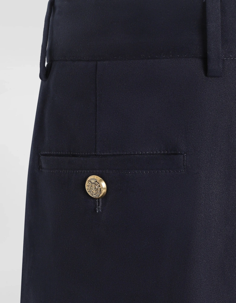 Cotton Trousers Black
