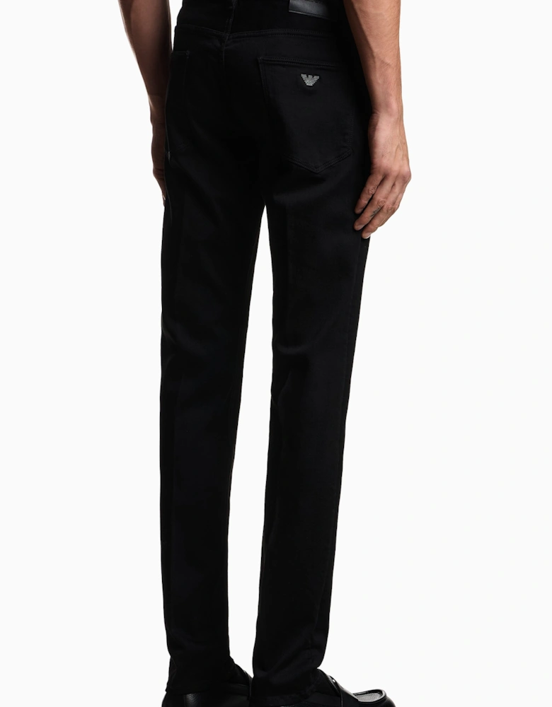Cotton Stretch 5 Pocket Jeans Black