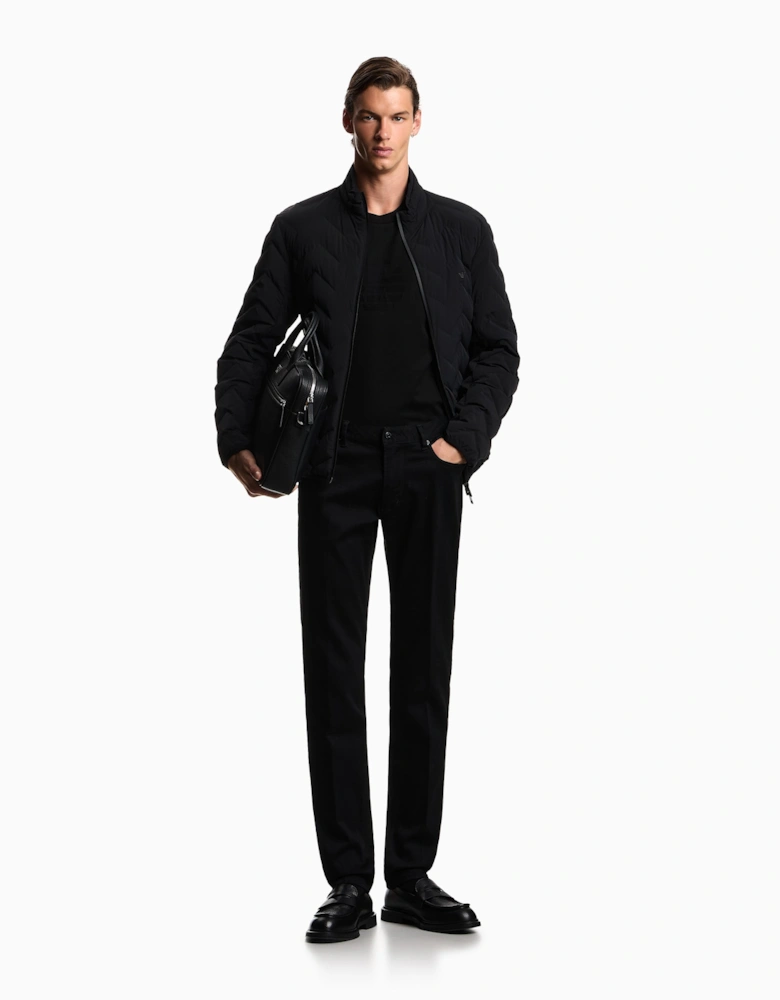 Cotton Stretch 5 Pocket Jeans Black