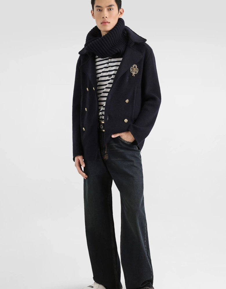 Double Breast Cardigan Navy