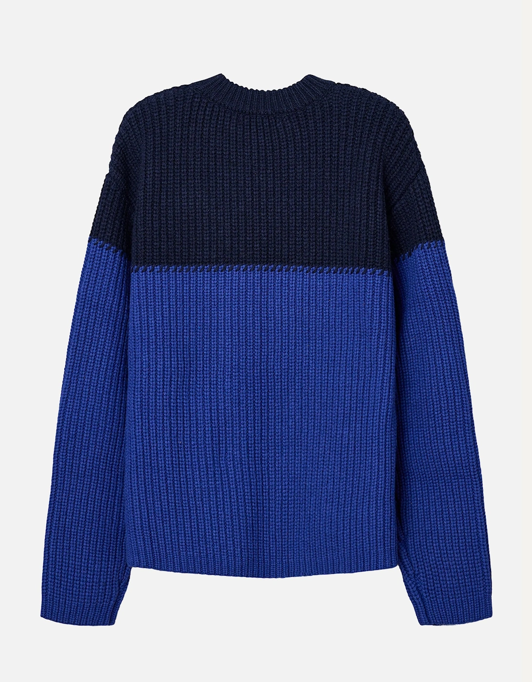 Shay Ribbed Crewneck Blue
