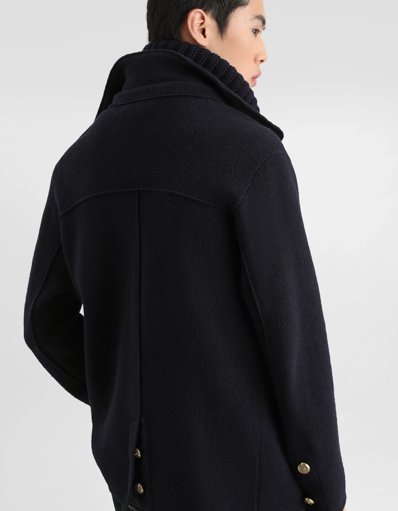 Double Breast Cardigan Navy