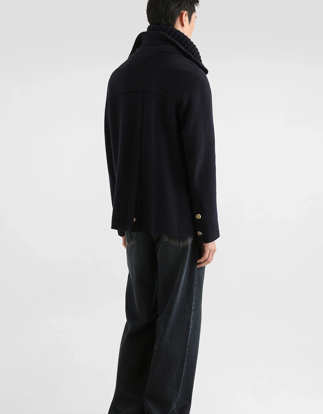 Double Breast Cardigan Navy