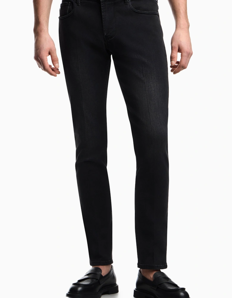 Cotton Stretch 5 Pocket Jeans Grey