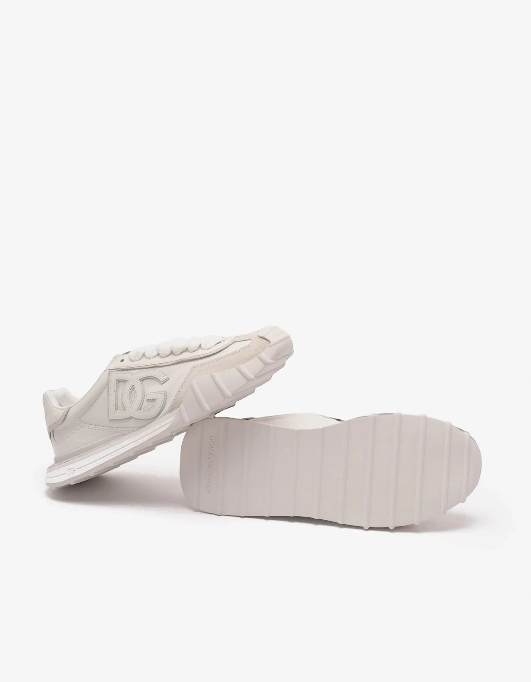 DG Athletic Leather Sneakers White
