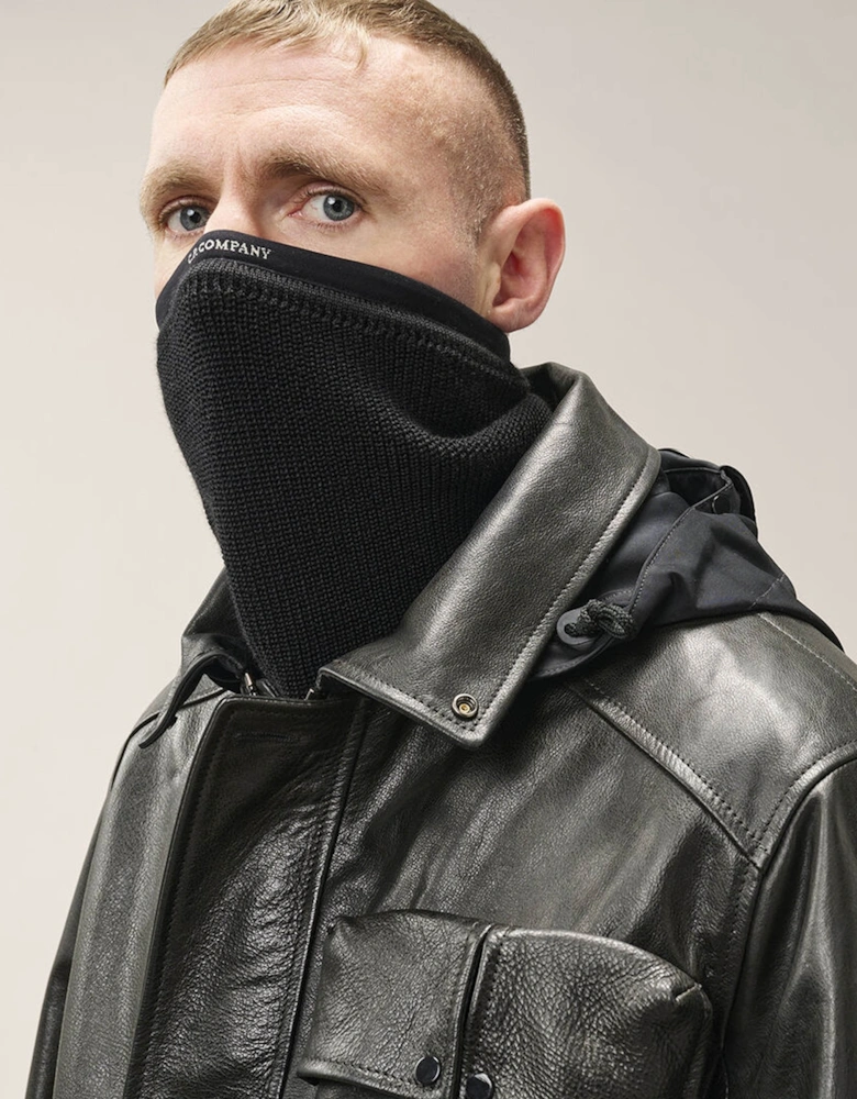 Mille Leather Goggle Jacket Black