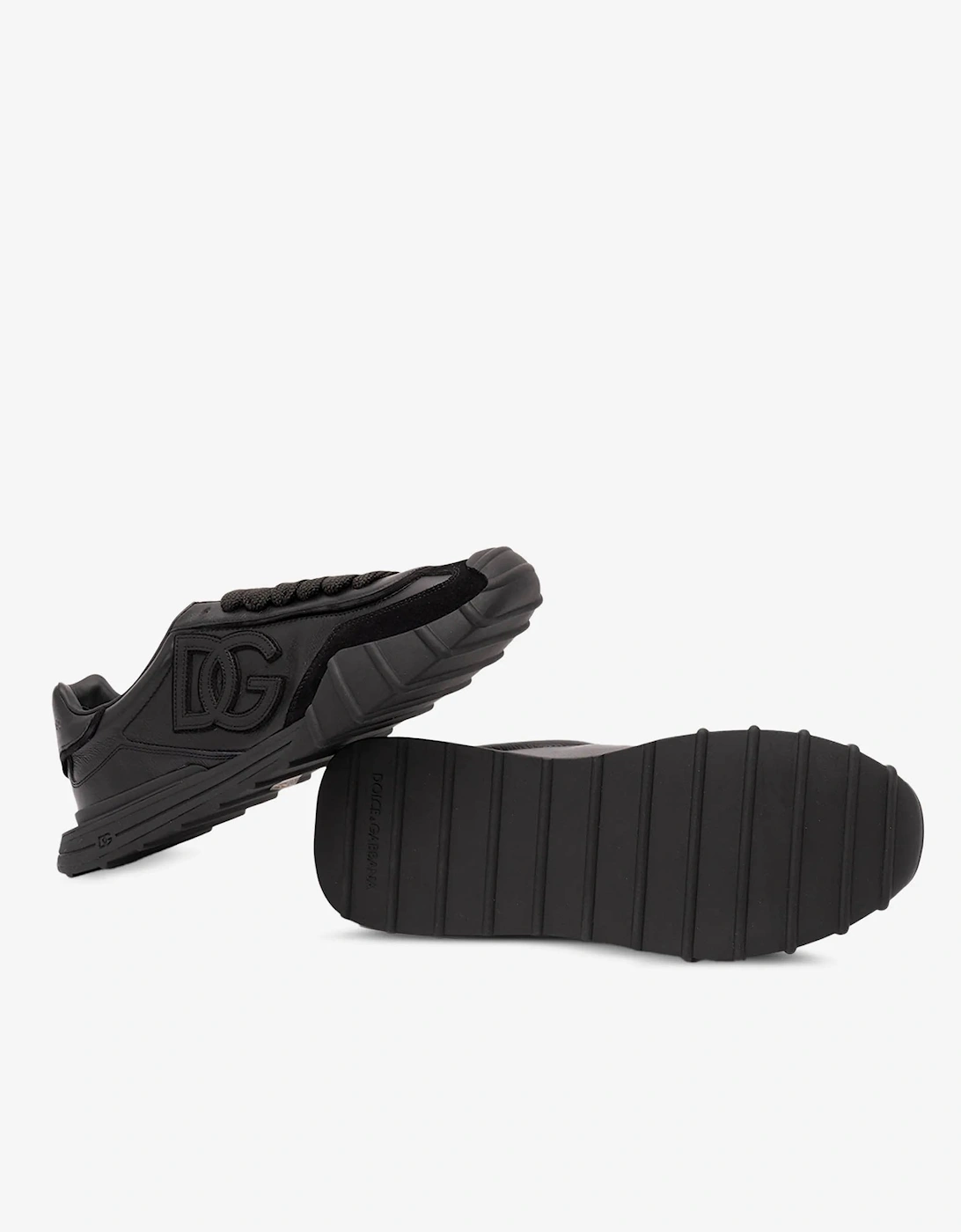 DG Athletic Leather Sneakers Black