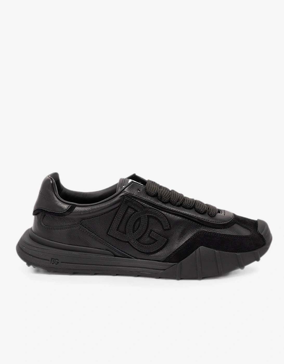Dolce & Gabbana Dolce & Gabbana Men's DG Athletic Leather Sneakers Black - Cream