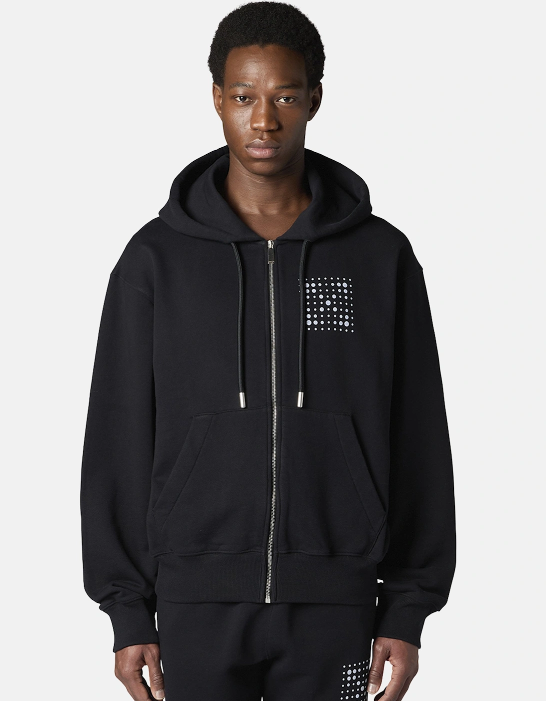 DOTTED ARROW REGULAR ZIP HOODIE