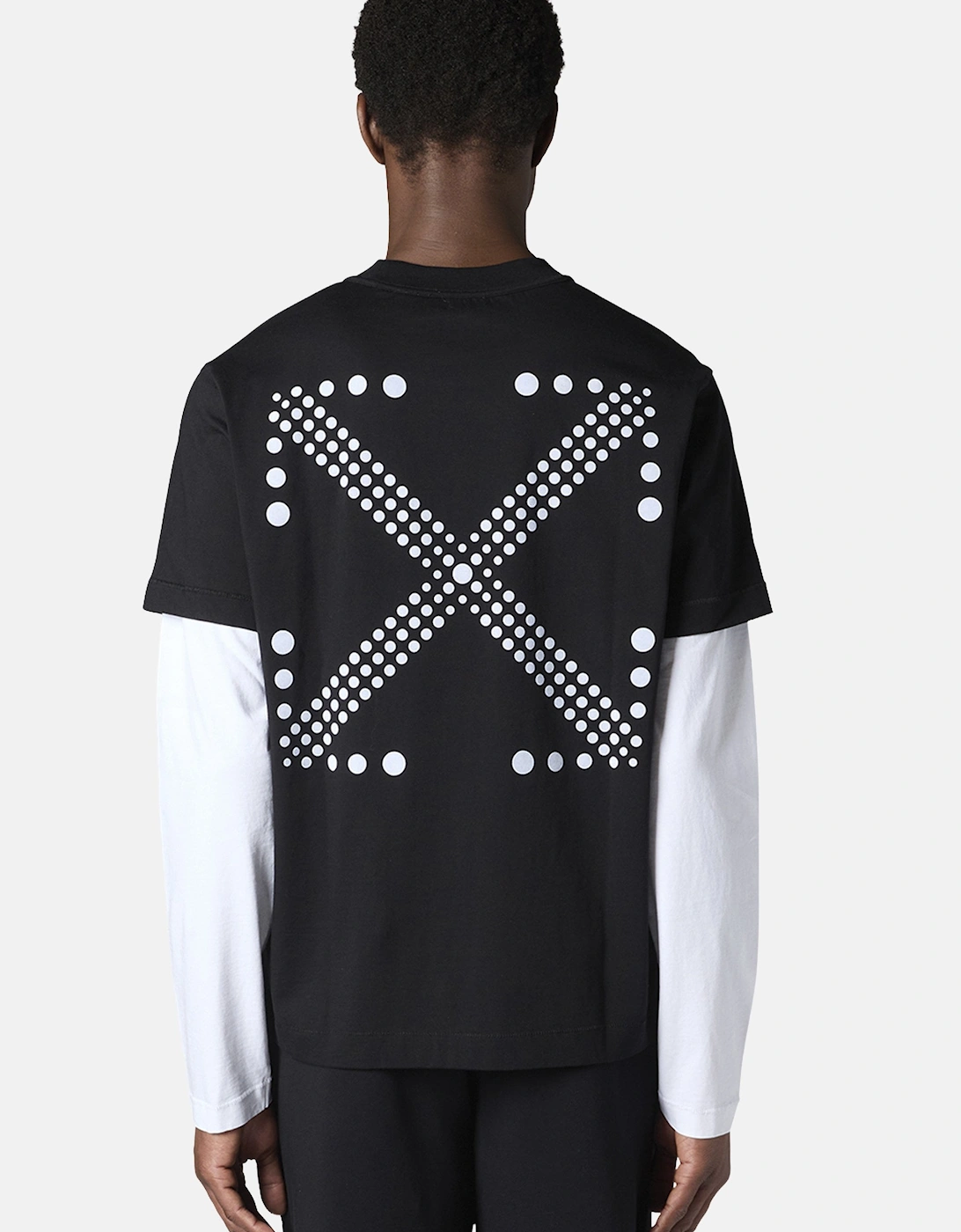 DOTTED ARROW DOUBLE SLEEVE TEE