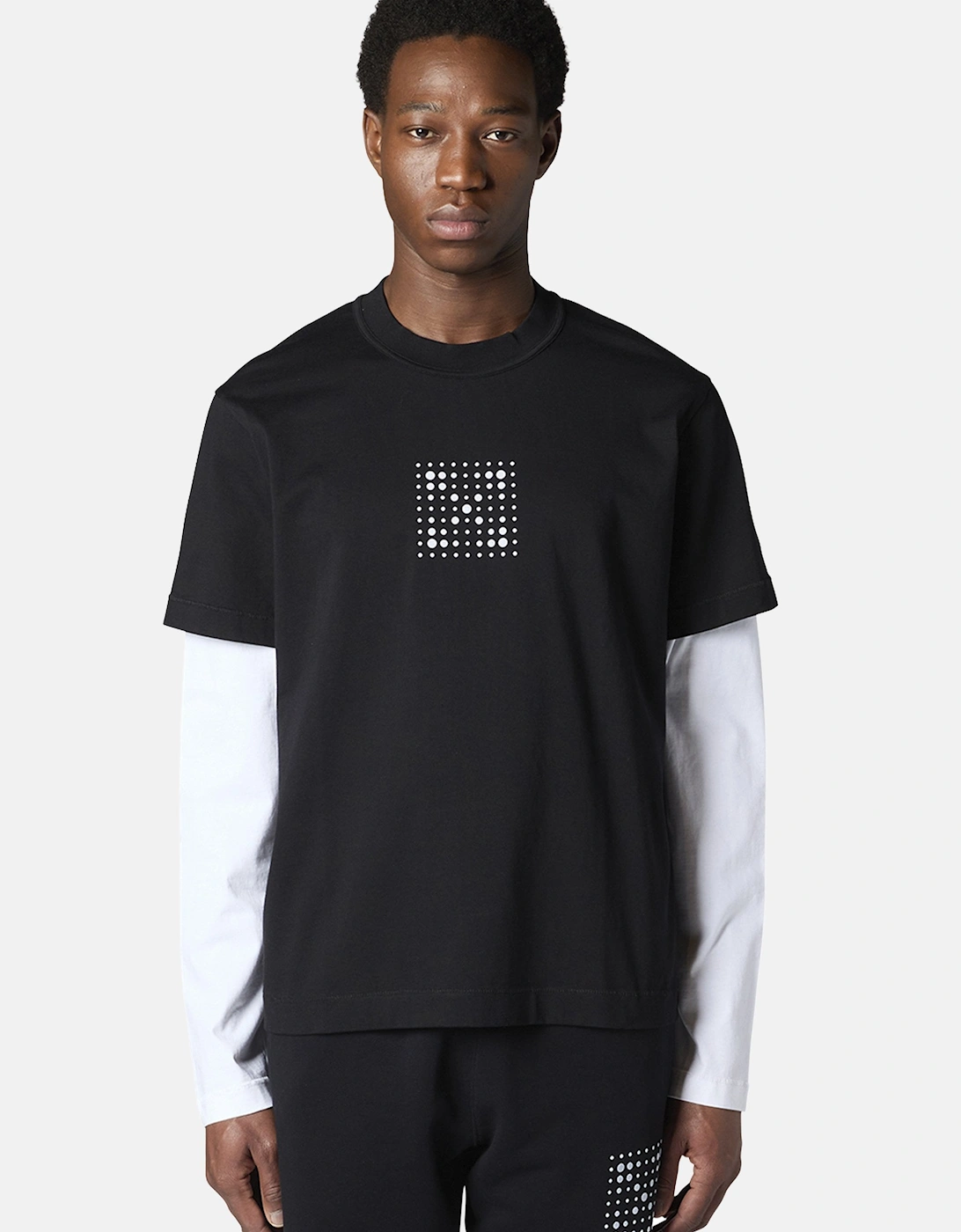 DOTTED ARROW DOUBLE SLEEVE TEE
