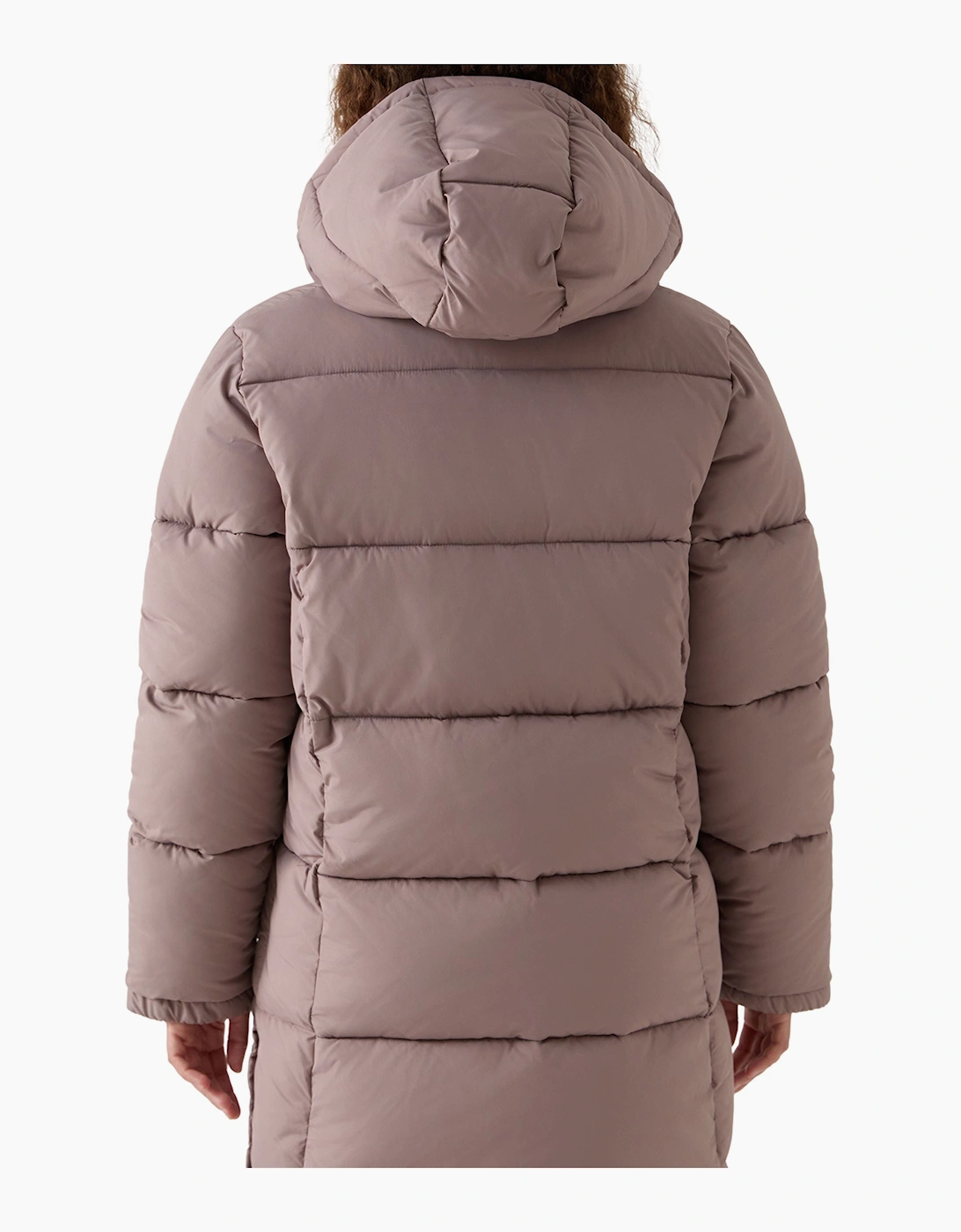Rayna Long Line Puffer Jacket - Light Cocoa