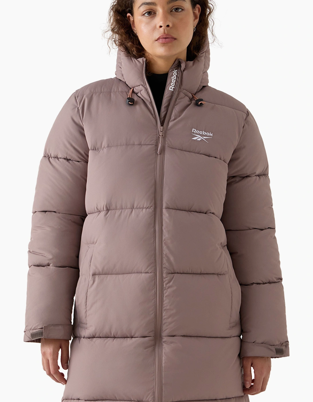 Rayna Long Line Puffer Jacket - Light Cocoa