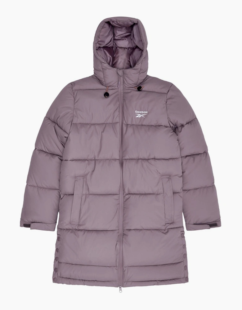 Rayna Long Line Puffer Jacket - Light Cocoa