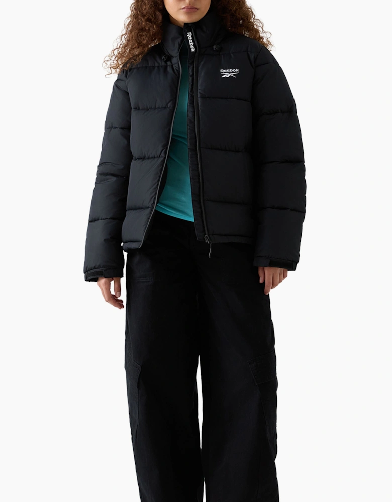 Rayna Hooded Puffer Jacket - Black