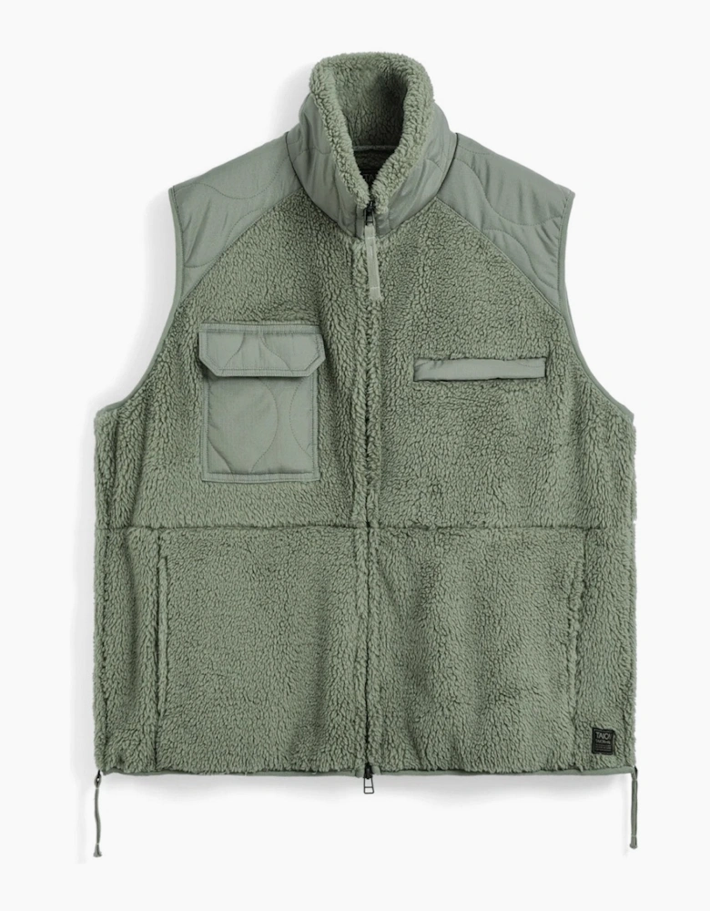 Taion Military Pile Fleece High Neck Vest