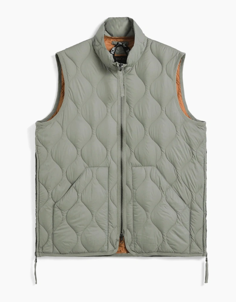 Taion Military High Neck Zip Soft Shell Down Vest