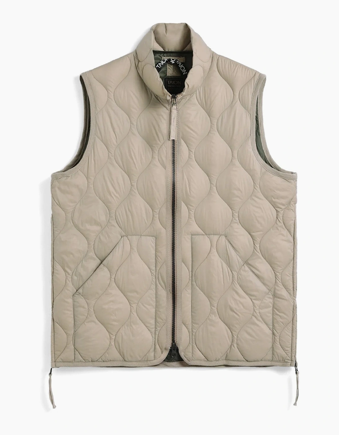 Taion Military High Neck Zip Soft Shell Down Vest