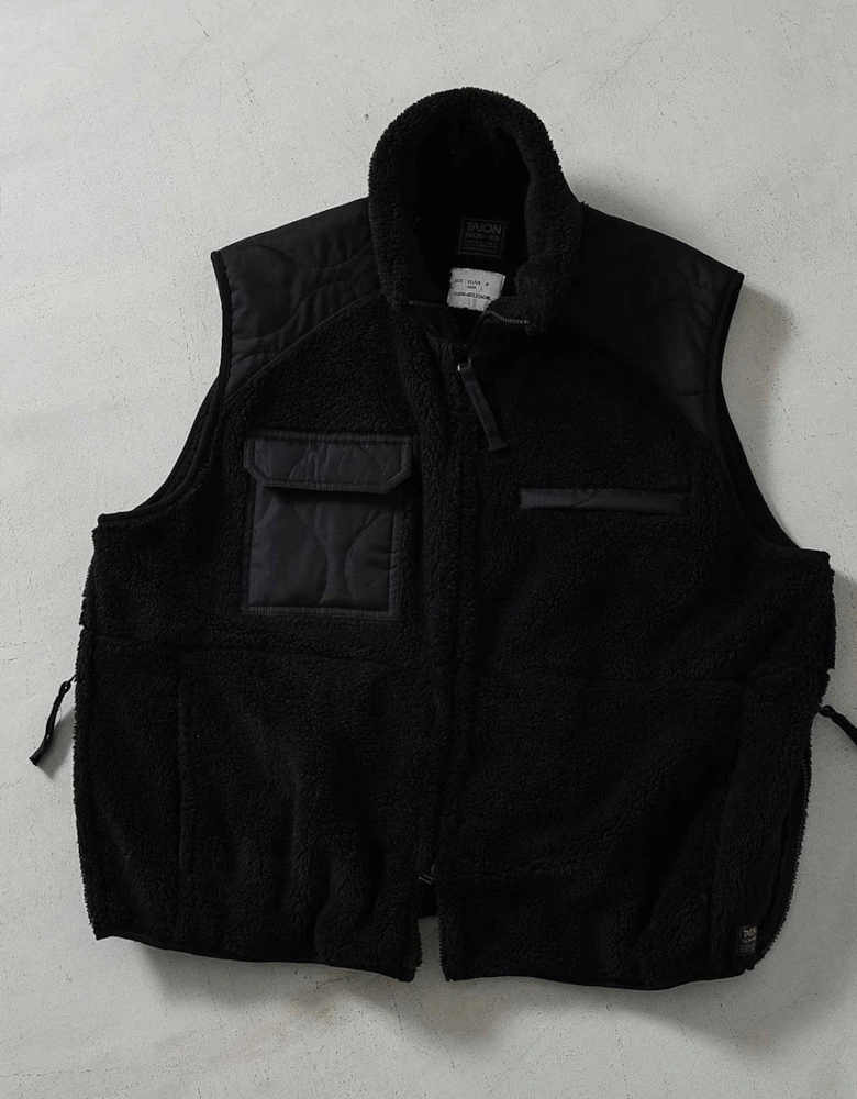 Taion Military Pile Fleece High Neck Vest