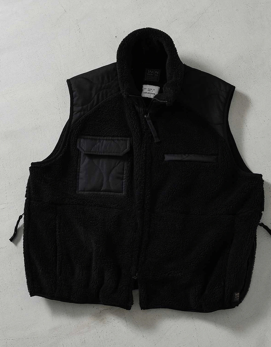 Taion Military Pile Fleece High Neck Vest