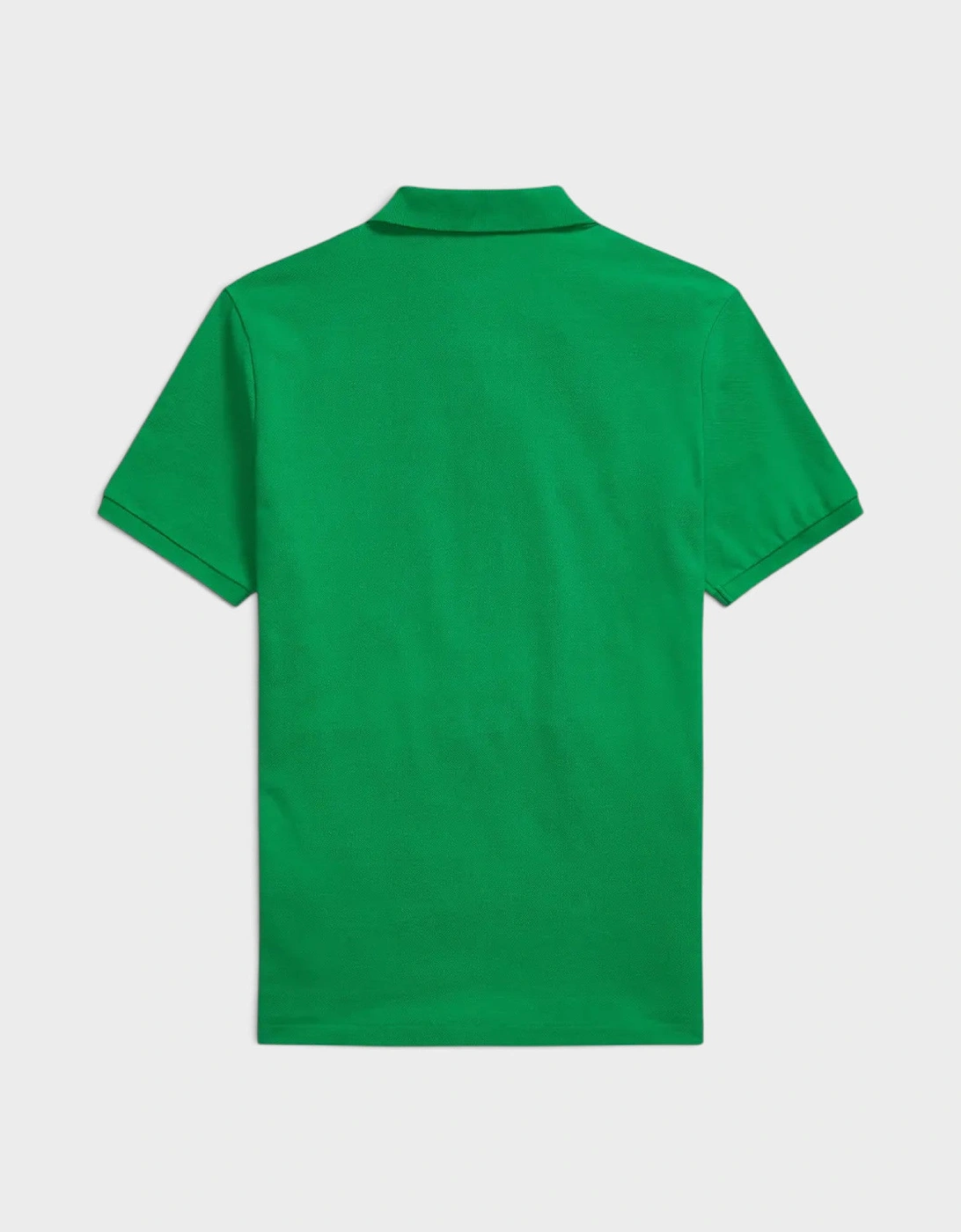 Logo Embroidered Piqué Polo Shirt Green