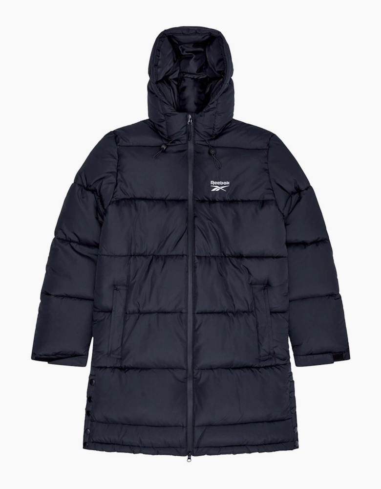 Rayna Long Line Puffer Jacket - Black