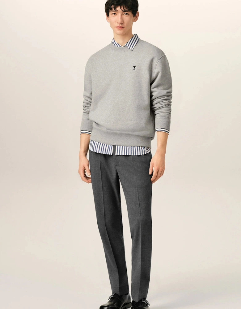 Wool Elasticated Waist Trousers Grey