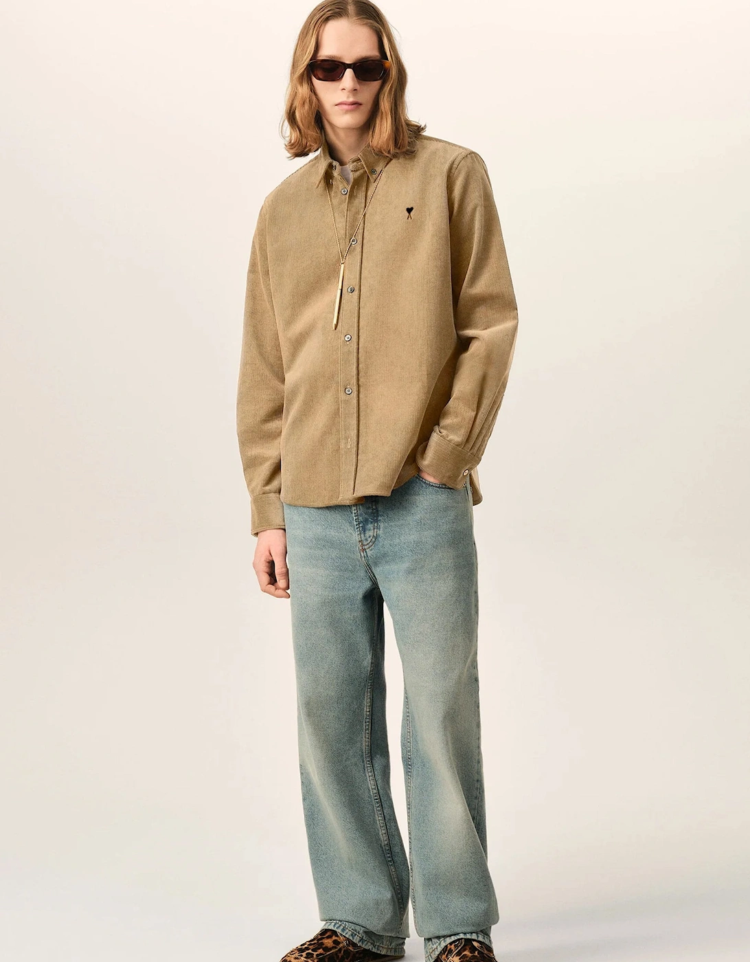 ADC Fine Corduroy Shirt Beige