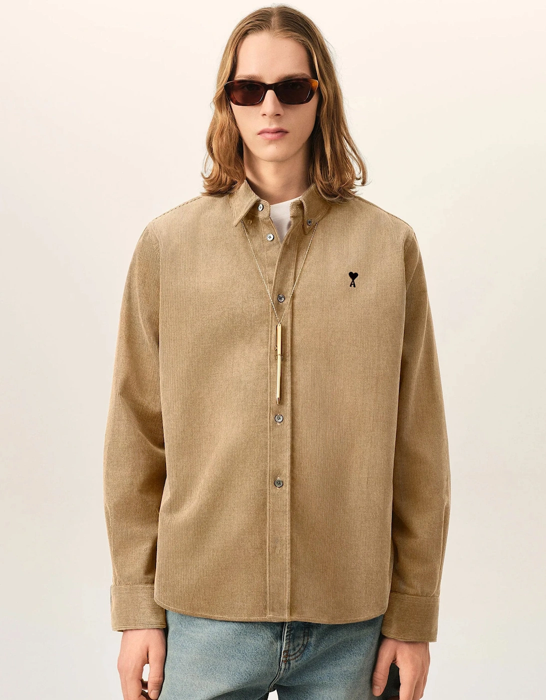 ADC Fine Corduroy Shirt Beige
