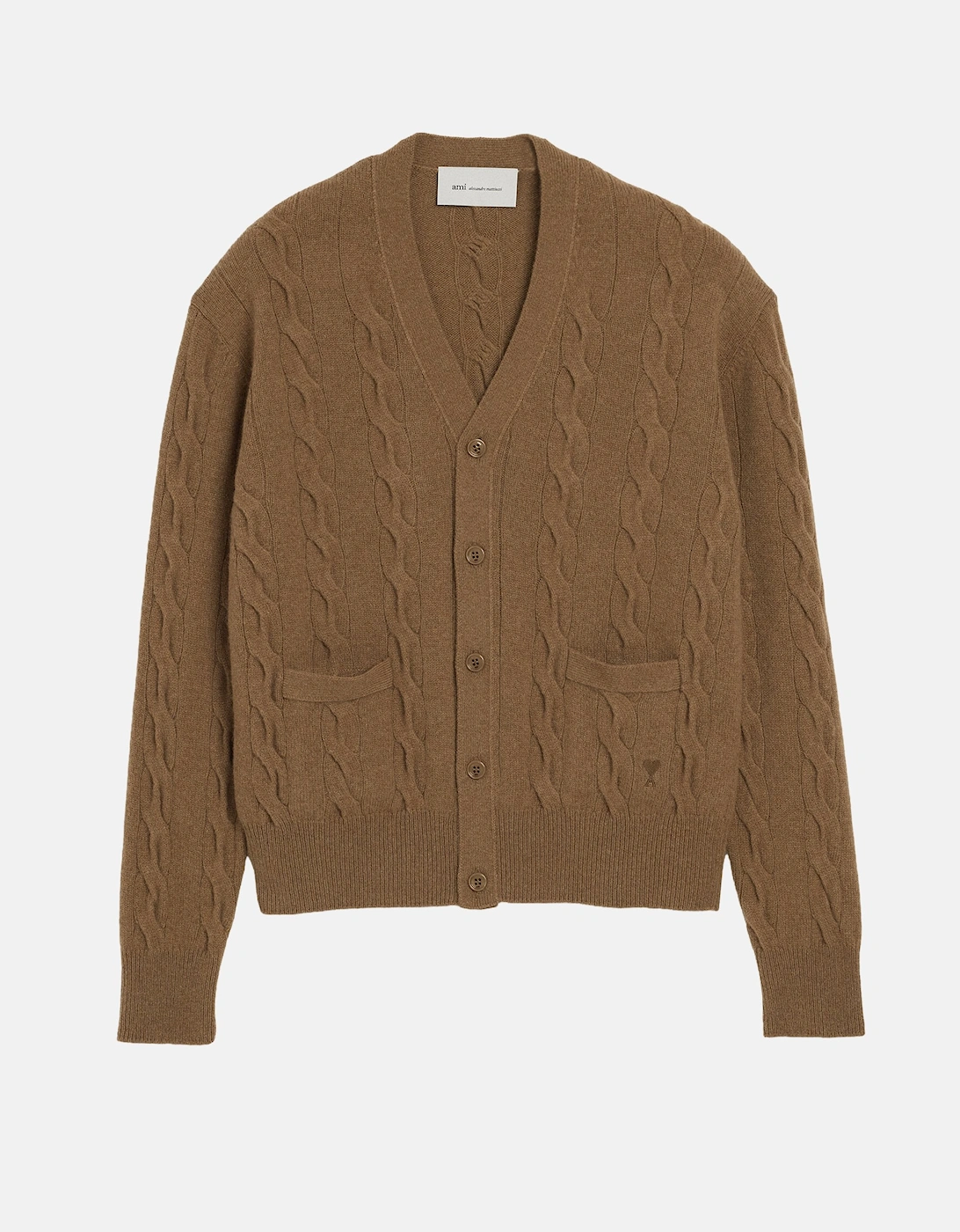 Cable Knit Cardigan Beige